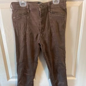 Brown Abercrombie skinny jeans sz4